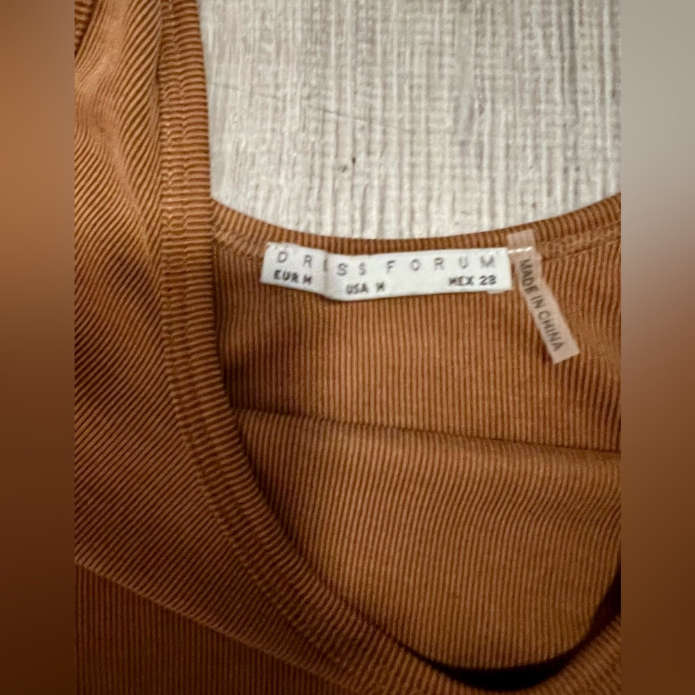 Ribbed Bodysuit - Toffee - Picture 2 of 7